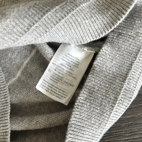 J. Crew Men's Crewneck Sweater in Gray and Navy